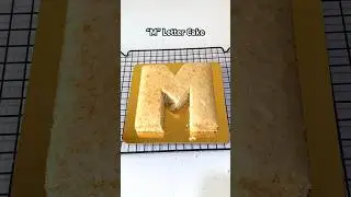 &ldquo;M&rdquo; Letter Cake Cutting Tutorial 😍💯#ayeshasayyed #mletter #lettercake #viralshorts #shorts