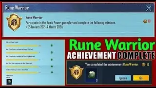 How to Complete Rune warrior Achievement in Pubg Mobile ---ABLExGaming
