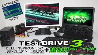 шоу NEKRASOV TV 2022. testdrive  Dell Inspiron 3521 + exp gdc + Asus Geforce GTX 960. Cyberpunk 2077