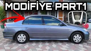 MODİFİYE PART 1 | HONDA CİVİC VTEC 2 | REFLEKTE TİTANİUM CAM FİLMİ | GNB medya