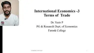Class 3: Terms of Trade, Dr Yazir
