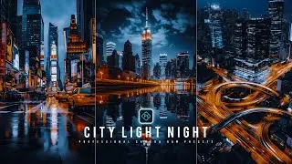 City Light Night Preset - Free Camera Raw Presets - Color Grading Photoshop Tutorial