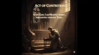 The Act of Contrition (Traditional Catholic Prayer) | For Confession & Reflection! #prayer #faith