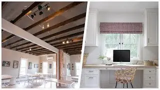 75 Huge Exposed Beam Home Office Design Ideas You'll Love 🔴