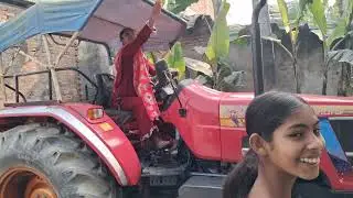 Indian village life style Trackter ride vlogs 
