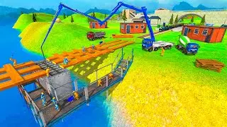 Indian Train Bridge Construction । Railroad Building Simulation । Android Gameplay