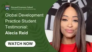 Global Development Practice Master's Program: Student Testimonial: Alecia Reid