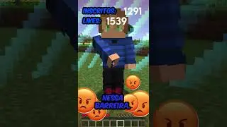 A CADA LIKE A BARREIRA FICA MENOR NO MINECRAFT #minecraft #shorts #minecraftshorts