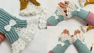 Victorian Crochet Gloves Tutorial ✨ Elegant & Luxury Handmade Fingerless Gloves