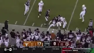 Tre Wisner trucking A&M defender Dalton Brooks