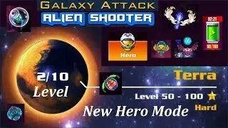 Galaxy Attack Alien Shooter | New Hero Mode | Terra Level 2 |  Tips Tricks For Game Players