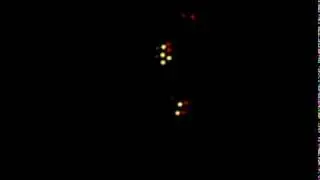 helft achterwand van modelkermis trip in de leds