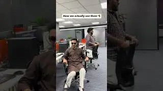Office Chair: Expectations vs Reality! Desk Kicks | Corporate Life | #funnyreels #employee #memes
