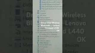 Driver Intel Wireless  Bluetooth ...  Lenovo Thinkpad L440 OK