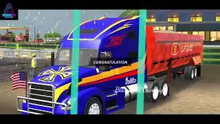 American Cargo Truck Game 2024 Android Gameplay Realistic Heavy Load Transport Driving Simulator 
