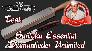 Schmiedeglut Diamantleder Unlimited und das Santoku Essential Kochmesser - Opa Jochens Rezept