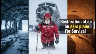 Grandpa vs old rusted plane.he mad beautiful home from the plan.