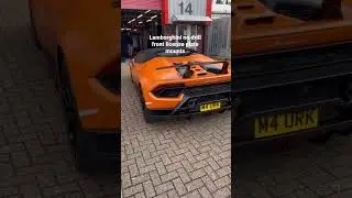 Lamborghini huracan performante with no drill front license plate mount
