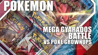Pokemon: Mega Gyarados Pack Battle VS PokeGrownUps!