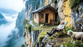 60岁单身大叔隐居大山18年，种地养殖与世无争，住的地方宛如仙境！【乡村阿泰】