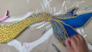 Luxury Golden and Silver  Wall Art | Modern Decor DIY Ideas for Kids Rooms #artwithrab #modernart 