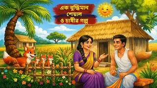 এক বুদ্ধিমান  শেয়াল ও চাষীর গল্প  | Bengali Moral Story | Cartoons | @pmpscartoons
