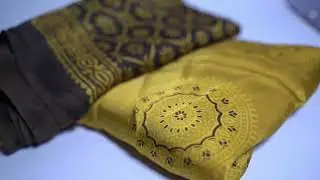 Natural Dyed golden color silk Suits 