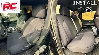 Affordable Heavy Duty Seat Covers | Rough Country | Install Tips & Review 16+ Toyota Tacoma