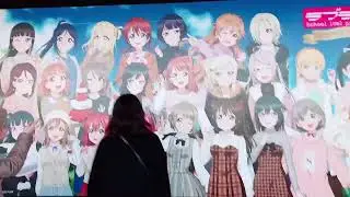 Ayuru Ōhashi Anju Yuki  visited the tokyo tower  love live mural