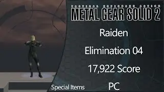 MGS2: Substance | PC | Raiden | Elimination | Level 04 | Special Items | 17922 Score
