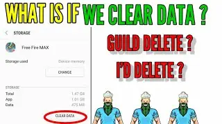 what happens if we clear data of free fire | free fire clear data