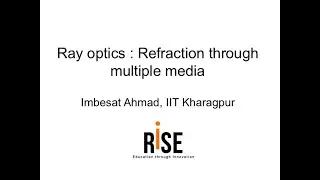 IIT JEE Ray Optics 8- Refraction through Multiple media