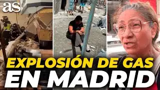 TODAS LAS IMÁGENES de la BRUTAL EXPLOSIÓN de GAS en PUENTE DE VALLECAS (MADRID)