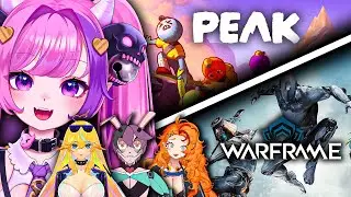 Ironmouse & Friends Play Peak & Warframe!