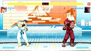 Classic Ryu vs Akuma (Hardest) Street Fighter 2: