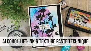 Alcohol Lift-Ink & Texture Paste Technique by Juliana Michaels