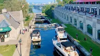 Rideau Canal Cruise in Ottawa 🇨🇦 Raw video | Scenic Boat Ride with Expert Tour Guide Commentary