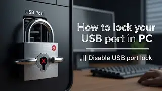 How to lock your USB port in pc || DisableUSB port lock