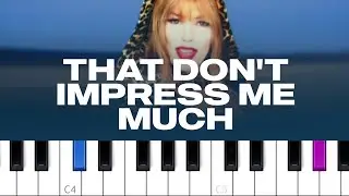 Shania Twain - That Don't Impress Me Much (piano tutorial)