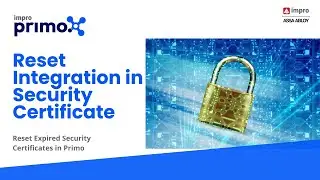Reset Integration in Security Certificate - Primo