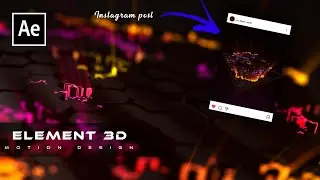 Element 3d after effects tutorial hindi | motion design tutorial