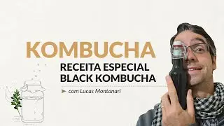 Kombucha Black Detox - Carv&atilde;o Ativado com Gengibre