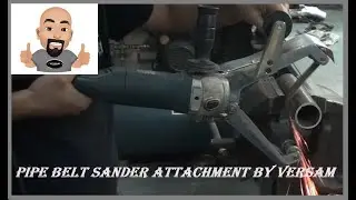 Pipe belt sander attachment/ tube polisher by VERSAM
