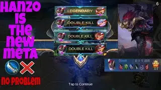 HANZO IS BACK IN THE META // NO JUNGLING ITEM ?? NO PROBLEM // HANZO GUIDE// HANZO GAMEPLAY