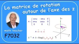 F7032 La matrice de rotation autour de l'axe des z, ses valeurs propres et ses vecteurs propres