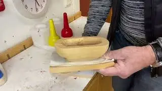 Att göra en träskål del 3, forma utsidan