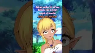 Please laugh at my misfortune #elf #vtuber #goblin #meme #lorehoar #anime