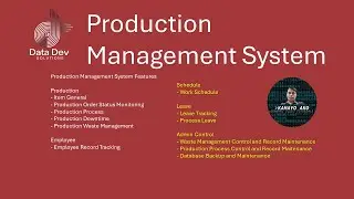 MS Access: Production Management System: Featuring Waste Management
