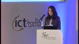 Khawar Iqbal introduces the first session 'Digitizing Arabic Content' at QITCOM 2011