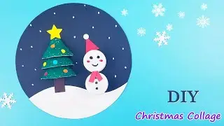 DIY Christmas Collage Idea | Collage Greeting Card | DIY CHRISTMAS/HOLIDAY GIFTS 2020 #Shorts